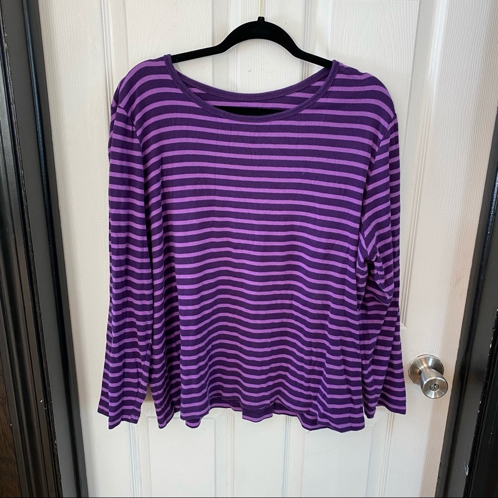 Purple Stripped Long Sleeve